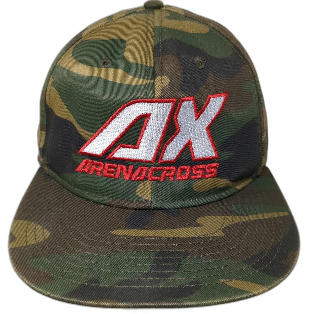 Otto Snapback Green Camo One Size Arenacross AX Logo 6 Panel Motorsports Hat